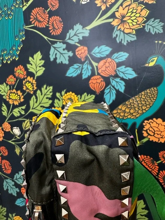 Valentino Garavani Rockstud Psychedelic Camouflage Mini Backpack (C2) - Picture 15 of 15